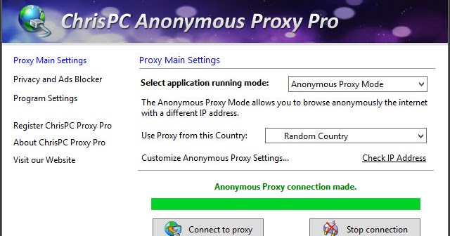 Free anonymous proxy